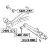 ASVA 0401-088 Control Arm-/Trailing Arm Bush